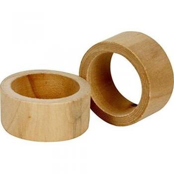 Anillos de servilleta de madera, 20 mm x 35 mm, pack de 6 piezas