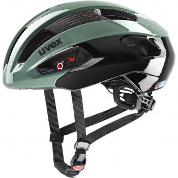 Casco de carretera Uvex Rise verde musgo negro adulto 52-56