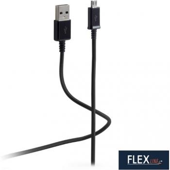 Cable de conexión USB FLEXLINE, USB-C a USB-C, 1,0 m, soporte para Thunderbolt 4, velocidad de transferencia de hasta 40 Gbps, capacidad de carga de 100 W y resolución de video 8K