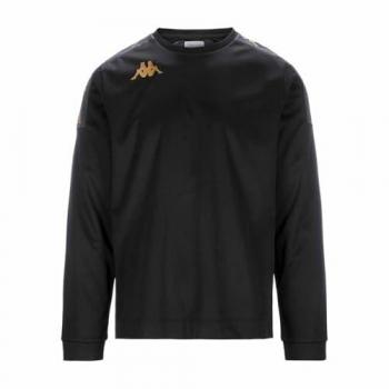 Sudadera Kappa Gaverno Unisex Negra para Niños de 14 Años