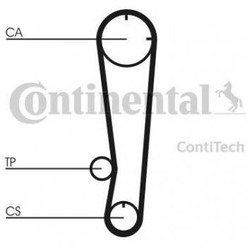 Juego de correas de distribución CONTITECH CT738K2 - Kit completo que incluye correa de distribución, tensores y rodillos; diseñado para vehículos específicos, fabricado con materiales de alta calidad para garantizar durabilidad y rendimiento óptimo