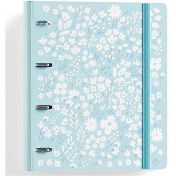 Carpeblock Polipropileno Foam 4 Anillas 35mm con Goma, A4, Papel 90g, 100 Hojas Cuadriculadas 5x5, Incluye Sobre y Separ