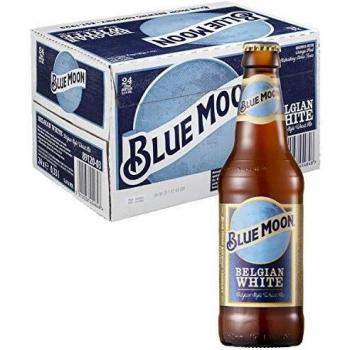 Blue Moon, Cerveza Artesanal de Estilo Belgian White - 24 Botellas de 330 ml - Total: 7920 ml