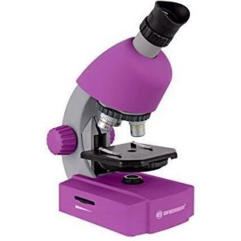 Microscopio Bresser Junior, Ampliación 40x-640x, Color Lila