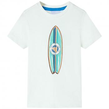 Camiseta de manga corta infantil color crudo 104