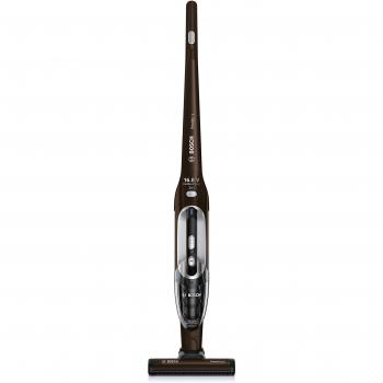 Bosch BBH21622 Readyy’y - Aspirador escoba recargable y aspirador de mano, autonomía hasta 32 min, batería NiMH de 16,8 V, color chocolate
