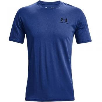 Camiseta de Manga Corta Under Armour Sportstyle Left Chest para Hombre, Color Azul Marino, Talla L, Regular