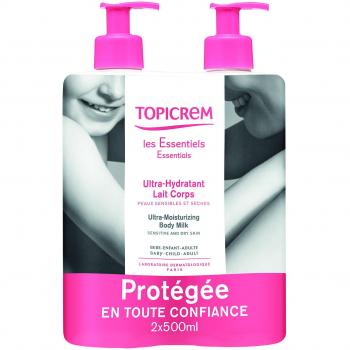 Topicrem Ultra-Moisturizing Body Milk 2 x 500ml