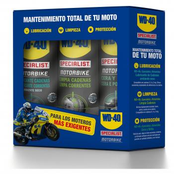 WD-40 Total de Moto en Ambiente Specialist Motorbike Spray, 400mL, Caja de 3