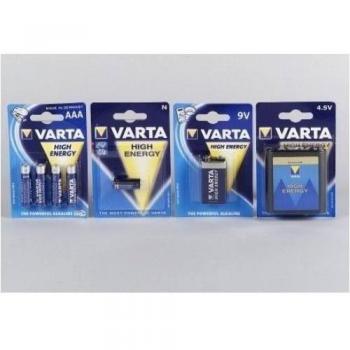 Conjunto de 10 Varta alcalinas 1 x 9 V en tarjeta 4922