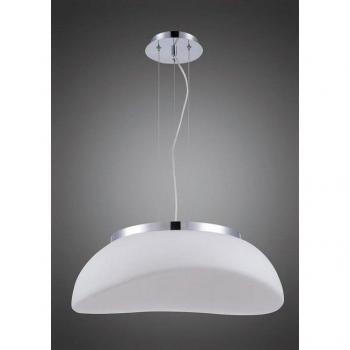 Lámpara Colgante Opal Cromo 3 Luces