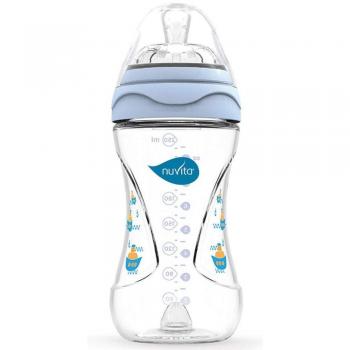 Biberón Mimic 250 ml Azul