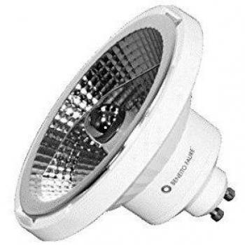 Bombilla AR111, LED, GU10, 13 W, 230 V, 45°, 3000 K, reflector, QR111, regulable, luz cálida