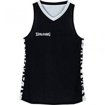 Spalding Essential Reversible Shirt 4Her Camiseta, Mujer, Black/White, M