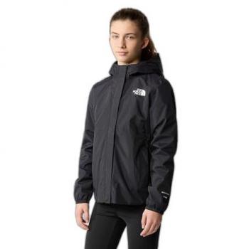 Chaqueta The North Face Antora Rain negro puro niña - L, chubasquero impermeable, transpirable, ligero, con capucha ajustable y bolsillo frontal