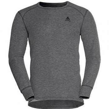 Camiseta interior Odlo Active WARM ECO TOP CREW NECK para Hombre, Talla 54/56, color steel grey melange
