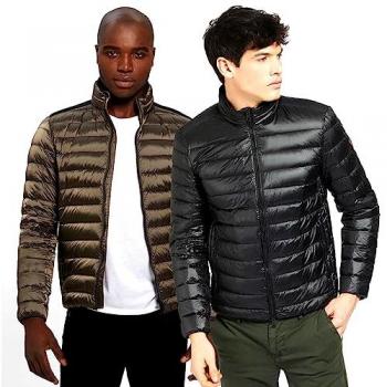 Abrigo de Plumas Acolchado Plegable para Hombre Guess M1RL47 WDQ50 Negro Regular Fit