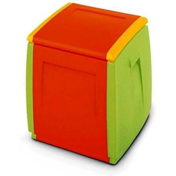 TERRY In & out Box 55 Kids Baul Multifuncional con Capacidad 120 litros. Se Puede Utilizar en ambientes internos y externos, Naranja, 120 Lt