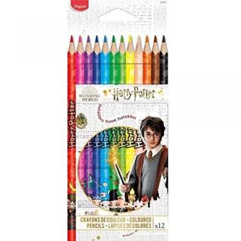 Estuche de 12 Lápices de Colores Temática Harry Potter