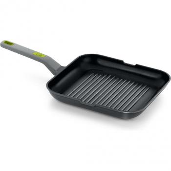 Sartén Grill con Rayas de Aluminio Fundido Reciclado Life BRA, 28 cm