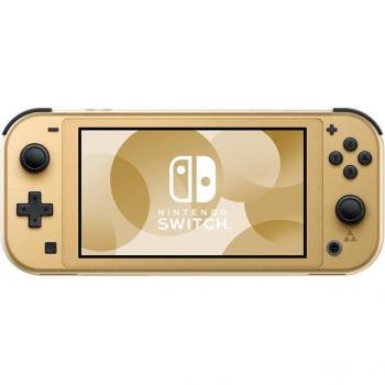 Nintendo Switch Lite Hyrule Edition + 12 Meses Nintendo Switch Online - Consola portátil, color verde y dorado, diseño inspirado en The Legend of Zelda, capacidad de almacenamiento interno de 32 GB, compatible con juegos de Nintendo Switch,