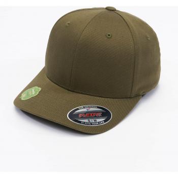 Organic Cotton Flexfit Cap - Unisex Baseball Hat in Burnt Olive