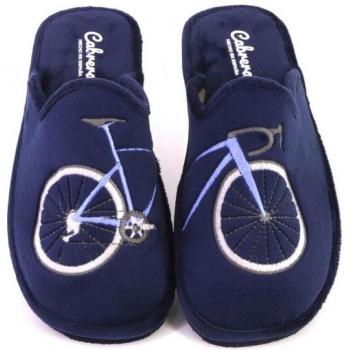 CABRERA 2867 Zapatillas de casa descalza de hombre azul marino