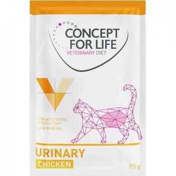 Concept for Life Veterinary Diet Urinary con pollo en bolsitas para gatos - 48 x 85 g - Pack Ahorro
