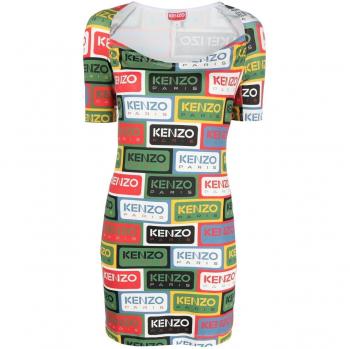 Kenzo Women's 'Labels' Mini Dress | Size FR XS | FD52RO7294SN