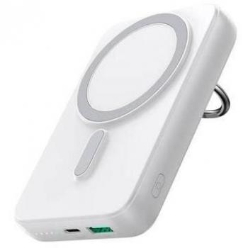 Power Bank Inalámbrico Joyroom JR-W050 10000mAh 20W PD3.0 con Soporte y Aro - Blanco