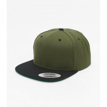 Flexfit Classic 2-Tone Snapback Cap - Olive/Black