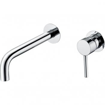 Grifo monomando empotrado para lavabo Etna Imex - Grifo de lavabo empotrado, tipo monomando, diseño moderno, acabado en cromo brillante, fácil instalación, control de temperatura y caudal con una sola pal