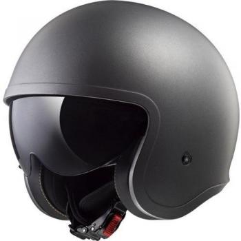 LS2 Casco de moto SPITFIRE MATT TITANIUM, Titanium, XS
