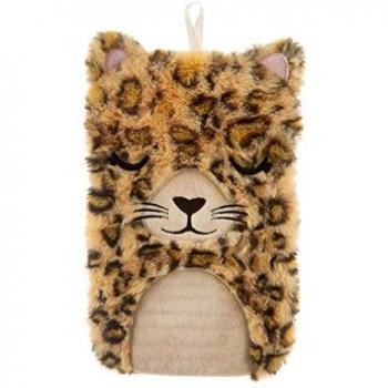 Sass & Belle Botellas de Agua Caliente, Poliéster, Goma, Leopardo, Talla única