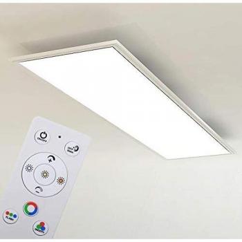 BRILONER Plafón RGB CCT LED ultraplano, rectangular