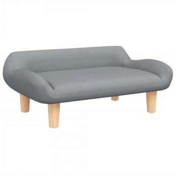 Cama para perros de tela gris claro 70x40x24 cm Vidaxl Gris