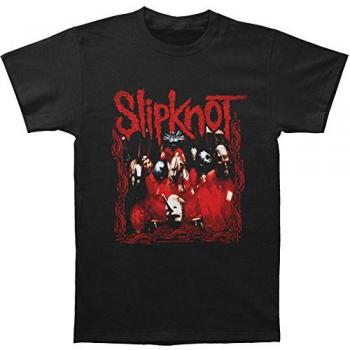 Slipknot Band Frame Black Men's Unisex T-Shirt - Large - 100% Cotton, Jersey