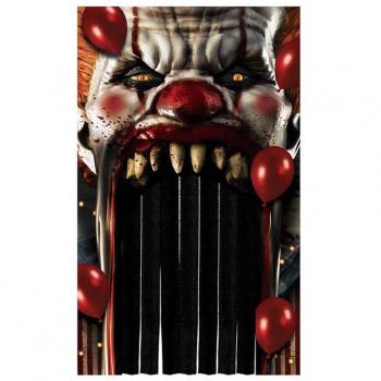 Cortina de Payaso Terrorífica para Halloween con Agujero - Creando una Atmosfera Espeluznante