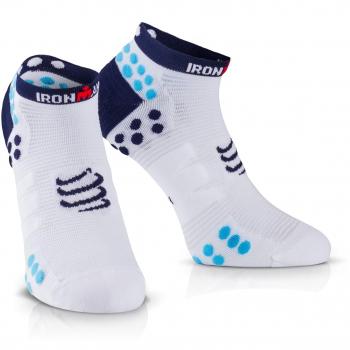 Compressport Calcetines ProRacing V3.0 Run Lo Ironman 2017 Rosa - T3