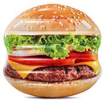 Intex 58780EU - Hamburguesa Hinchable hiperrealista con asas, Multicolor