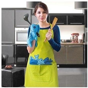 Delantal y Manopla de Cocina Pez