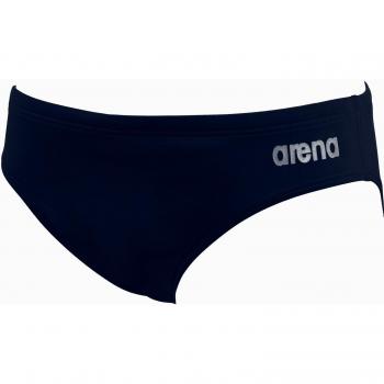 Arena Saredos - Slip de natación para hombre, color Azul oscuro/Plateado, talla  85cm