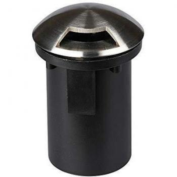Faretto empotrable calpestabile redondo MR16 IP67 cromo satinado con 1 haz de luz