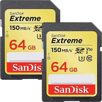 SANDISK EXTREME SDXC 64GB V30 UHSI U3