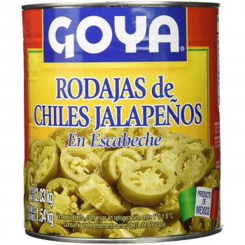 Goya Chiles Jalapeños en Rodajas para Nachos - 3 Paquetes de 2830 gr - Total: 8490 gr