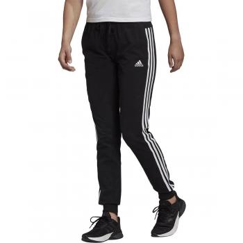 Adidas Women's Essentials Single Jersey 3-Stripes Joggers - Black