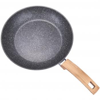 Alluflon Etnea Wood Edition - Sartén, aluminio, color negro, 32 cm