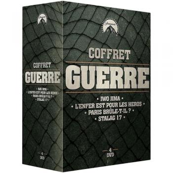 Coffret Guerre : Iwo Jima + L'enfer est pour les héros + Paris brûle-t-il ? + Stalag 17 [Francia] [DVD]