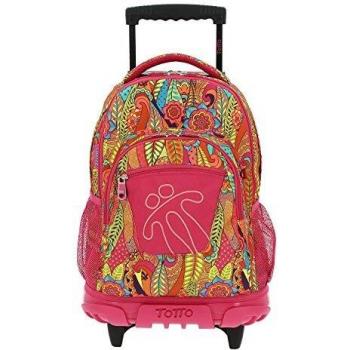 TOTTO Mochilas Escolares con Ruedas, Mochilas Grandes Infantiles Estampados - Mochilas