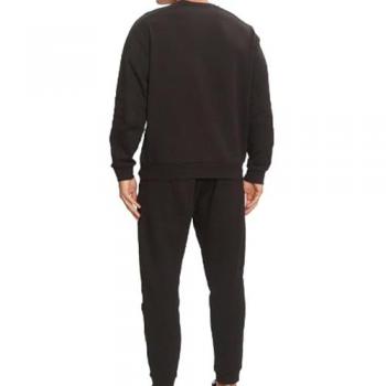 Chándal EA7 Emporio Armani Visibility de mezcla de algodón negro para hombre, modelo 6DPV64_PJVTZ, tamaño XXL, casual y deportivo, multideporte